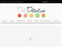 Tablet Screenshot of dietdetective.com